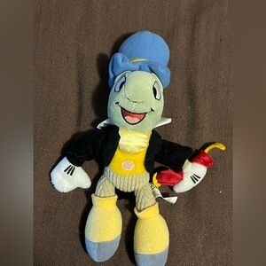 Jiminy Cricket Plush Toy 10" Jimmy Top Hat Disney Pinocchio